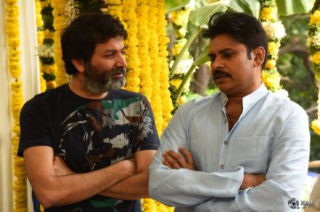 Pawan Kalyan and Trivikram New Movie Opening Photos